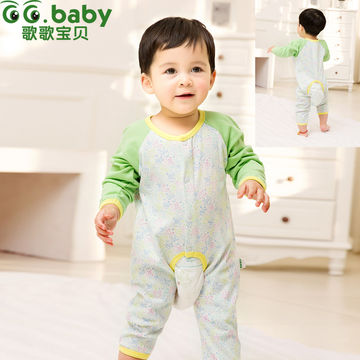 Newborn Baby Boy Girl Button Solid Romper Jumpsuit Chinese Style Clothes Outfits