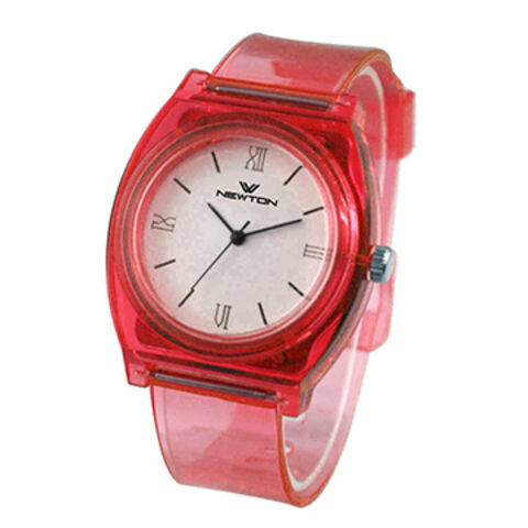 Transparent hot sale plastic watch