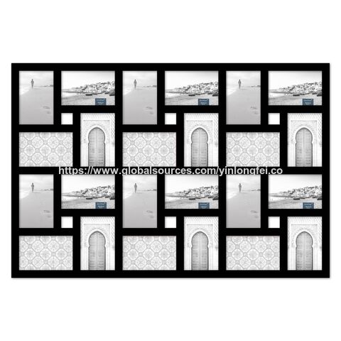 Marco de Collage de Madera al por Mayor para 24 Fotos, Decoración del Hogar for sale at factory direct price