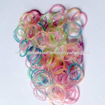 Sexy Sparkles 300 Pcs Rubber Bands DIY Loom Bracelet Making