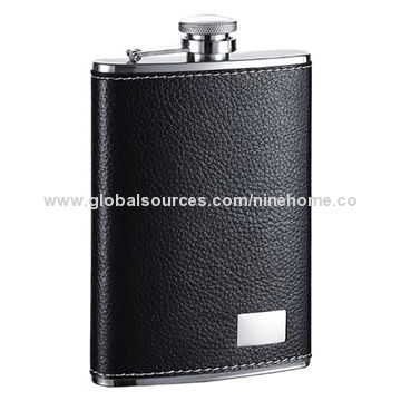 Hip Flask Plus Stainless Steel 8oz Black Flask - Kraken