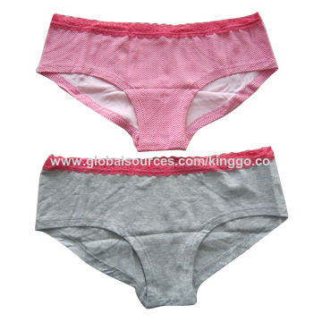 Women Sexy Solid 95% Cotton 5% Spandex Underwear - Expore China