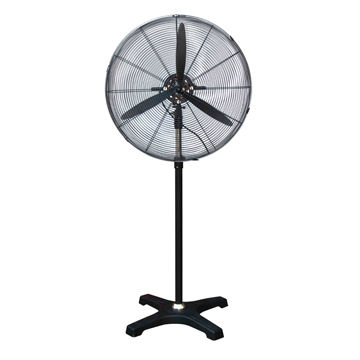 26-inch industrial stand fan with oscillation, adjustable pole | Global ...