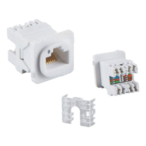 Conectores Modulares Cat6, Estilo Australiano (180 Grados) Conectores Keystone Cat 6 PROVEEDOR