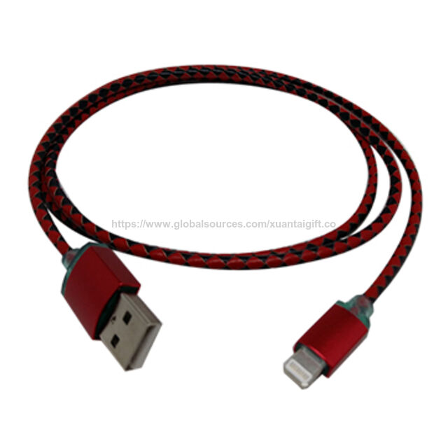 Fabrication de câble USB tressé en cuir pour chargeur iPhone/USB, USB 2.0/3.0 for sale at factory direct price