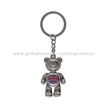 Buy Wholesale China Keychain, Metal Teddy Bear, Union Jack London 