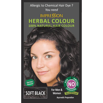 Buy Wholesale India 100% Chemical Free Natural Hair Colour By Impression -  Soft Black & 100% Chemical Free Natural Hair Colour at USD 7 | Global  Sources