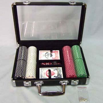 Buy Wholesale Taiwan Casino Chip Set With Black Aluminum Case And Clear ...