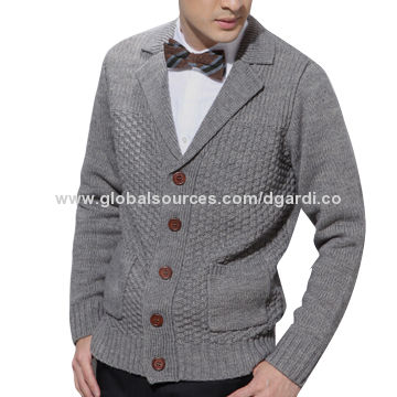 Wholesale China 2016 Fancy Knitted Pattern Wool Sweater Coat & Men's Sweater Coat at USD 6 | Global Sources