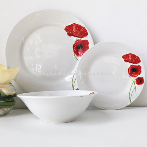 Compre Juego De Vajilla De Porcelana De Cerámica De 12 Piezas Con