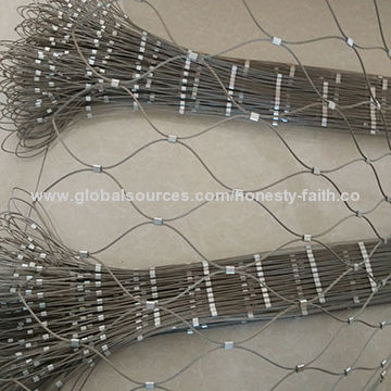 Buy Wholesale China Hand-made Stainless Steel Ferruled Rope Mesh 304 ...