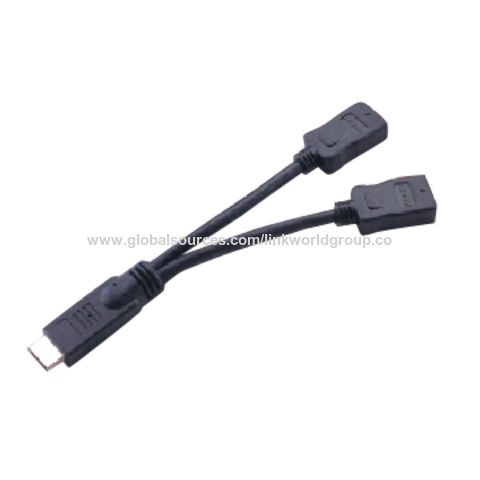 Buy Wholesale China High Quality Y Plated Hdmi Cable Male To 2 Female Short Cable & High Quality Hdmi Y Cable at USD 0.89 | Global Sources