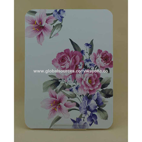 Ensemble de 4 sets de table en liège de 29 cm avec motif floral en PVC, imperméables, plus de tailles et de motifs disponibles, livraison en 20 jours