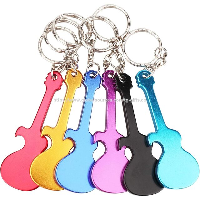 Llavero abridor de botellas de metal OEM con llavero y anilla, accesorios promocionales para botellas for sale at factory direct price