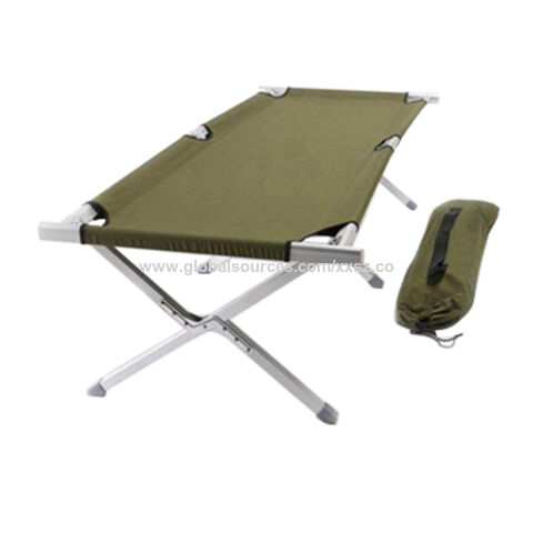 Buy China Wholesale Olive Green Army Cot Folding Bed Military Camping ...