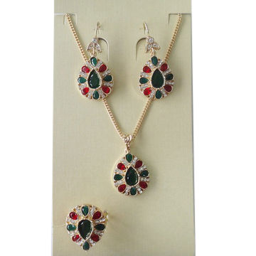 Dubai Jewelry Set Gold Plated | Bridal, Mother of The Bride, Birthday Celebrant Nigerian Party Wedding Guest Jewelry main image 1