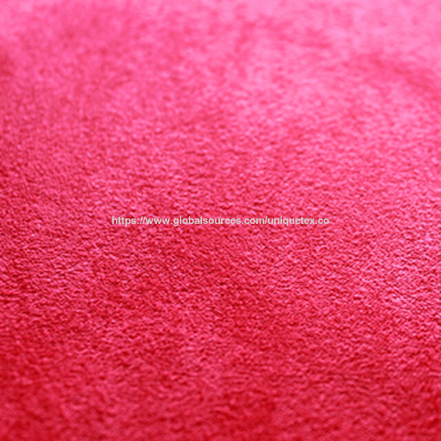 Tissu suédé à trame avec un toucher similaire aux poils d'animaux, fin et lisse for sale at factory direct price