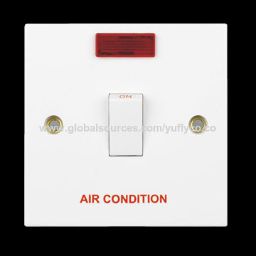 Air Conditioner Wall Switch With Neon Outlet Socket Three Pin, With  Indicator Switch - China Wholesale Air Conditioner Wall Switch $0.86 from  Linhai Yufly Commercial Co. Ltd