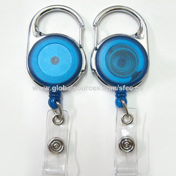 Wholesale Metal Yoyo Id Badge Reel With Keyring, Diameter Of 25.5