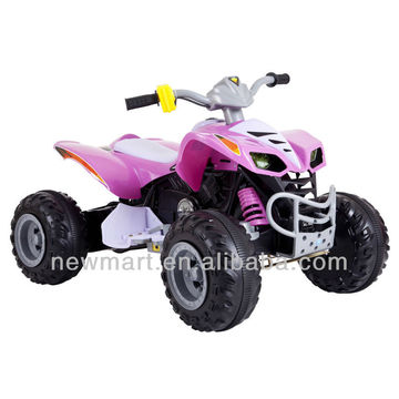 Pink quad 2024 bike 12v