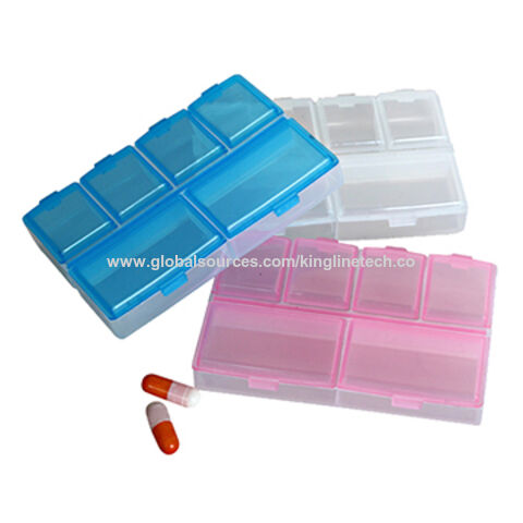 Nice plastic 6-cases pill box (KL-9112) for sale at factory direct price