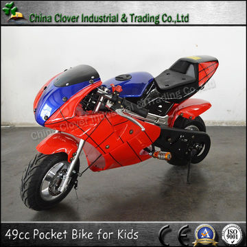 Buy Wholesale China Spider Man Style Mini Motocross 49cc Pocket Bike With  Electric Start & Spider Man Style Mini Motocross 49cc Pocket Bike | Global  Sources