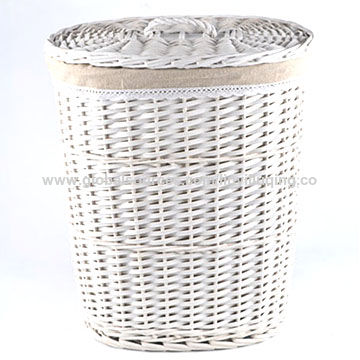 Round White Wicker Laundry Basket With Liner And Lid Global Sources China Round White Wicker Laundry Basket With Liner And Lid