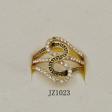 Copper Cubic Zirconia Gold Letter S Free Size Adjustable Ring Women, Inner  Diameter: 1 inch at Rs 120/piece in Mumbai