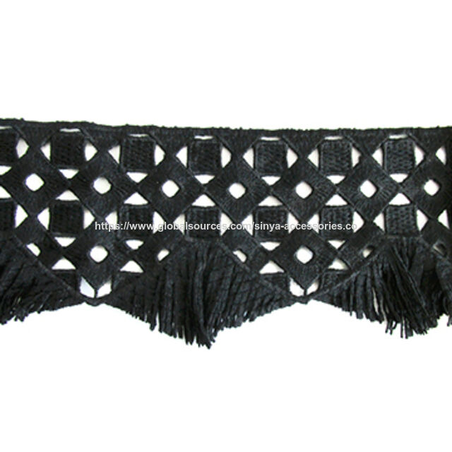 Encaje de Seda de Leche de 8 cm de Ancho, Ideal para Vestidos, Colores y Tamaños Personalizables for sale at factory direct price
