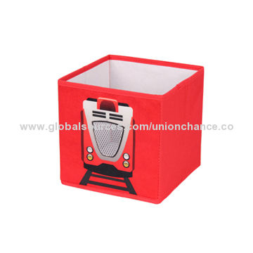 Train Design Decorative Cardboard Drawer Storage Box For Kid S Toy