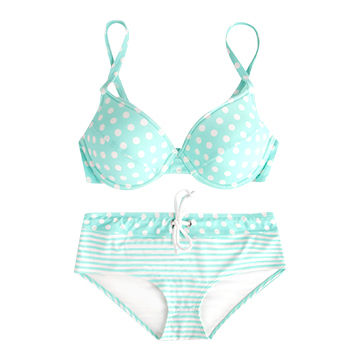 Buy Wholesale China Ladies' Stripe Bikini Made Of 82% Polyamide 18% ...