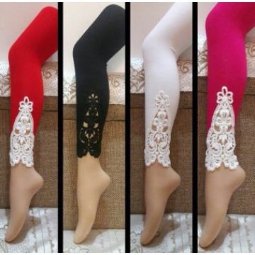 fancy pant embroidery daman leggings fancy cotton lycra 4 way pants in 8  colours