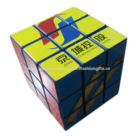 مكعب سحري مع ملصق مخصص - مثالي للترويج والهدايا للشركات for sale at factory direct price