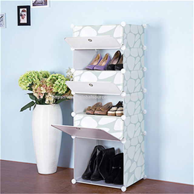 Organizador de zapatero plegable de plástico ecológico for sale at factory direct price