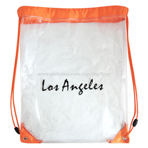 Promotional Clear Drawstring Backpacks