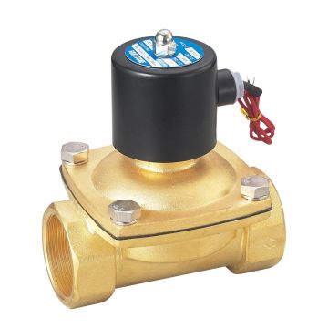 Woljay Electric Solenoid Valve 1/2 Inch DC 24V Water Air Gas NO Normally Open Brass Valve 