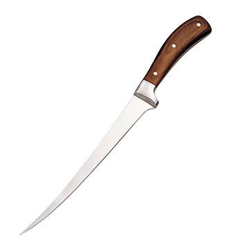 Enlan-classical Wooden Handle Stainless Steel Fish Fillet Knife