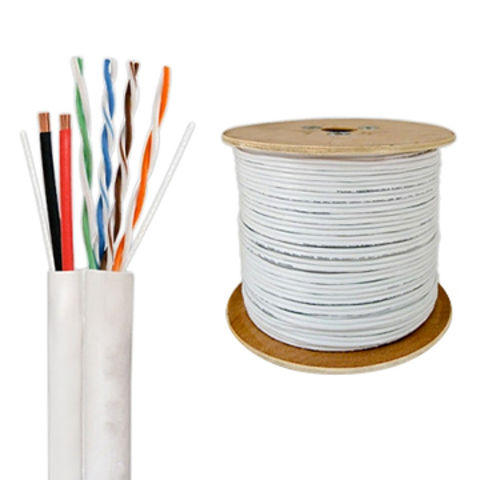 Buy China Wholesale Cat5e Utp With Power Cores Siamese Cable