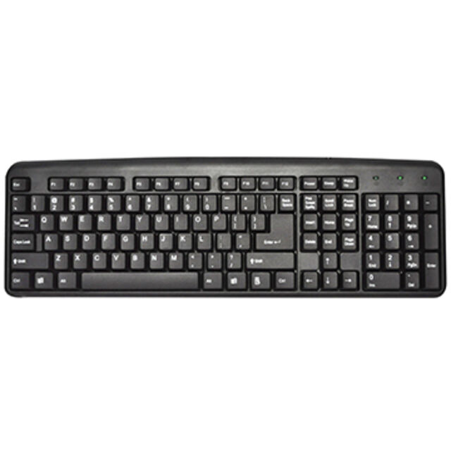Teclado de computador USB com fio padrão KB528 com preço especial para PC/laptop