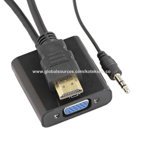 Cable adapter HDMI To VGA. HDMI Mâle vers VGA Mâle 1.5 Mètres