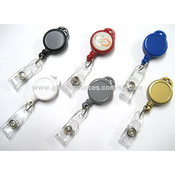 Buy Wholesale Taiwan Various Color Small Diameter Badge Reel With Loop 