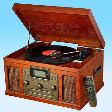 record player radio combo