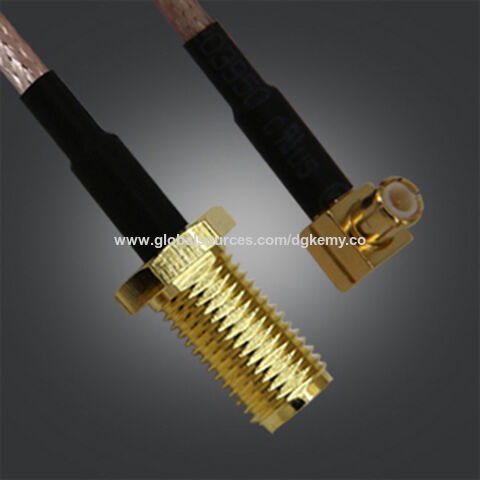 Female SMA to Male MCX RF Coaxial RG316 cable jack right angle Pigtail Any Long