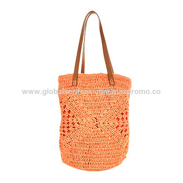 Nouveau sac à main en paille de papier design, bienvenue aux petites commandes, accepte la personnalisation.
