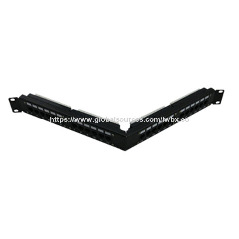 Triangular Patch Panel 24 Ports Triangle Utp Cat5e Patch Panel - China Wholesale 24 Ports ...