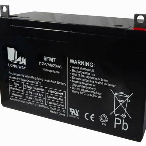 LongWay 6FM6 12V 6Ah Battery with F1 Terminals