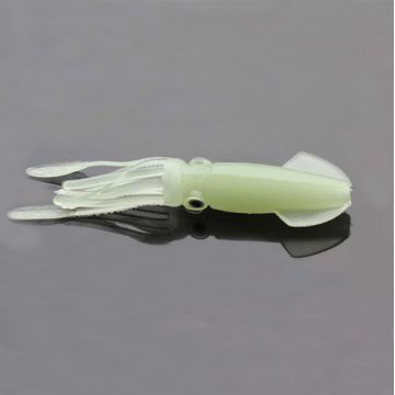 3 9/10 Inch 1/3 Oz Noctilucent Pre-rigged Squid Tube Lures Tuna