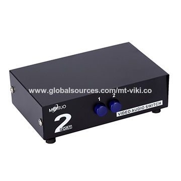 port 2-in-1 Out Av Rca Splitter 