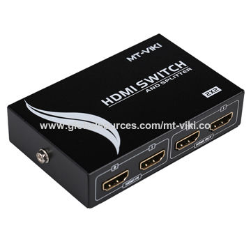 Buy Wholesale China 2 Input/output Hdmi Splitter Switch, 1.4 Version Supports 3d, Ir Control Mt-hd2-2 & Hdmi Splitter Switch at USD 17 | Global