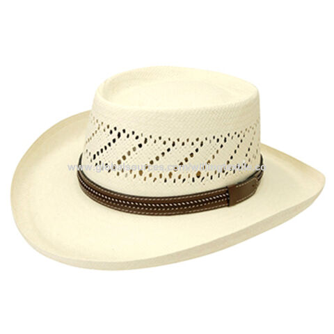 Compre Sombreros De Corte De Paja Beige Para Hombre y Sombreros De